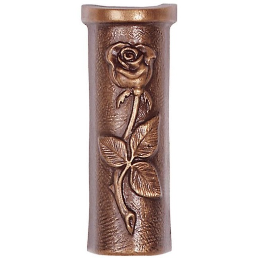 [ST-53024] Nástěnná váza na hrob, bronz, 18×7 cm