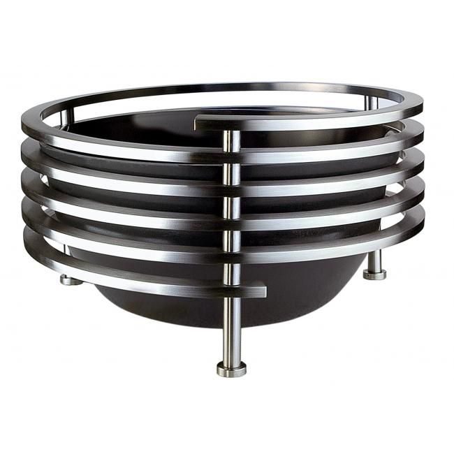 Nerezová mísa na hrob, výška 18 cm, průměr 31 cm