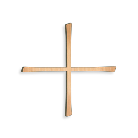 [ST-28034] Rovnoramenný kříž na náhrobek, bronz, 8–30 cm