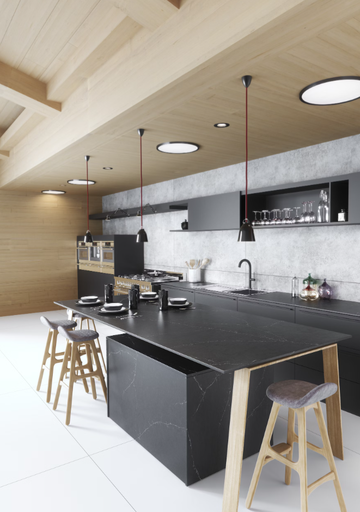 [3406] Silestone Charcoal Soapstone (0,4 cm výrobek)